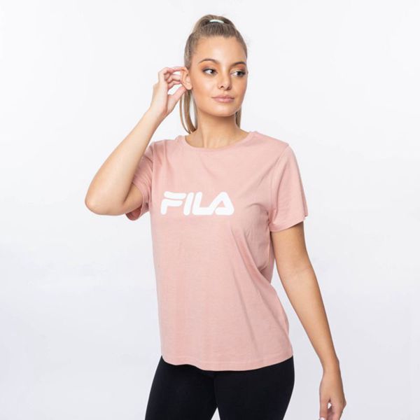 Camisetas Manga Corta Fila Mujer Rosas - Mono Deckle - España 520697HZF